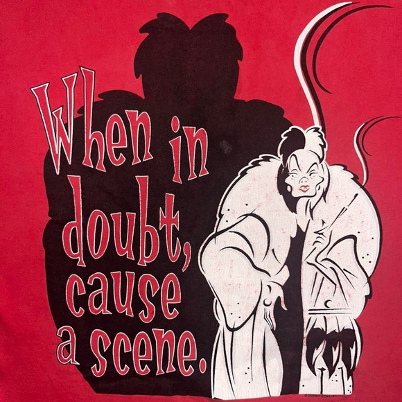 Disney Other - Vintage 90s 101 Dalmatians Cruella De Vil When In Doubt Cause A Scene T-Shirt